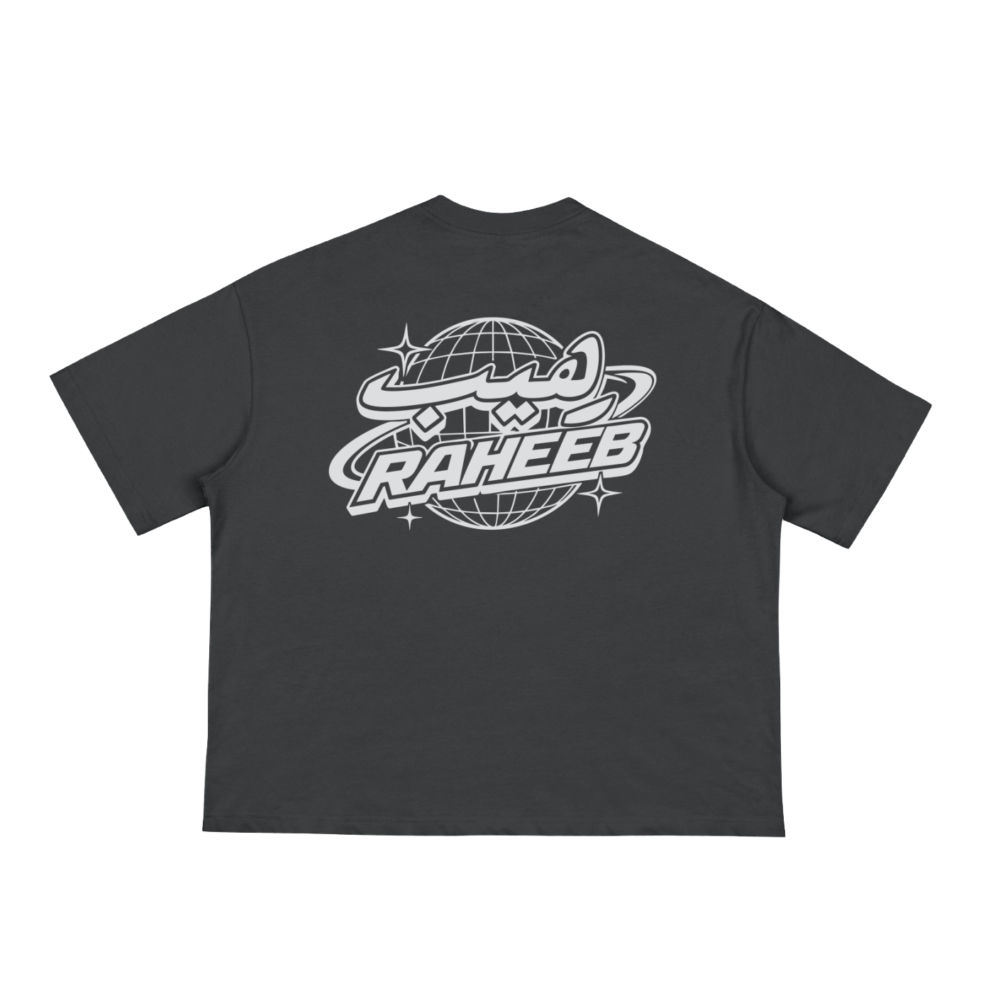 RAHEEB Y2K Globe Tee Black