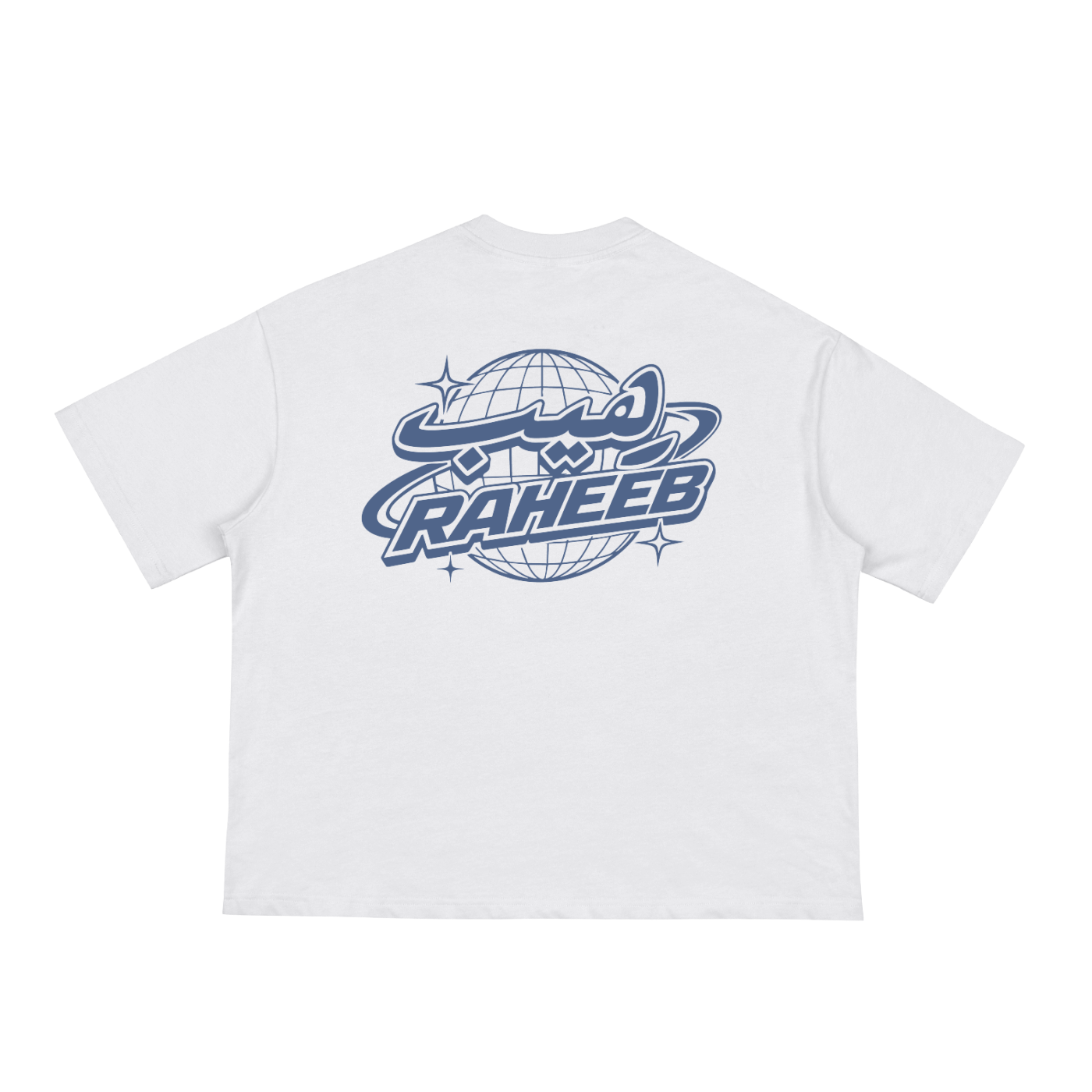 RAHEEB Y2K Globe Tee White