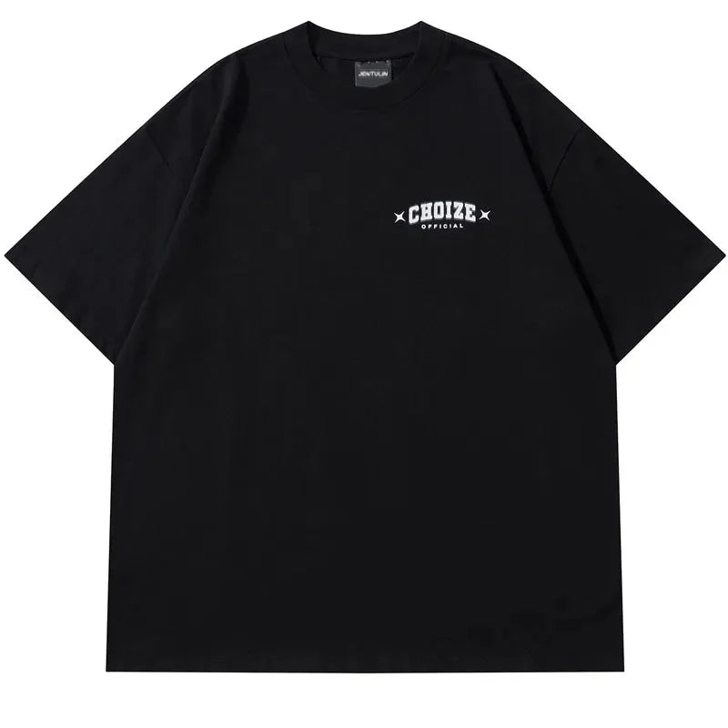 Retro Graphic Tee - Black back view