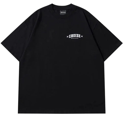 Retro Graphic Tee - Black back view